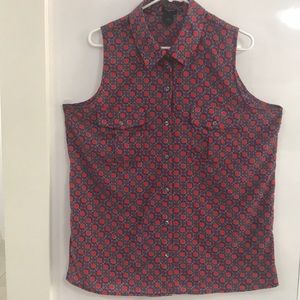 Ann Taylor Print Blouse